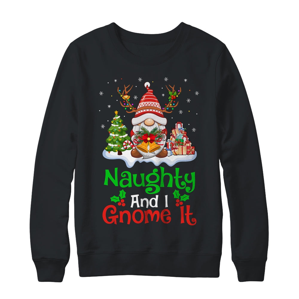 Naughty And I Gnome It Funny Gnome Christmas Family Shirt & Sweatshirt | teecentury