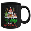 Naughty And I Gnome It Funny Gnome Christmas Family Mug | teecentury