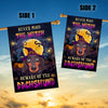 Never Mind The Witch Beware Of The Dachshund Flag Funny Halloween For Dog Lovers Flag | Teecentury.com