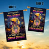 Never Mind The Witch Beware Of The German Shepherd Flag Funny Halloween For Dog Lovers Flag | Teecentury.com
