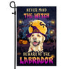 Never Mind The Witch Beware Of The Labrador Flag Funny Halloween For Dog Lovers Flag | Teecentury.com