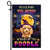 Never Mind The Witch Beware Of The Poodle Flag Funny Halloween For Dog Lovers Flag | Teecentury.com