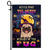 Never Mind The Witch Beware Of The Pug Flag Funny Halloween For Dog Lovers Flag | Teecentury.com
