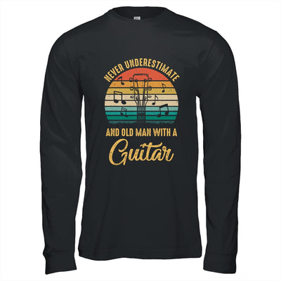 Never Underestimate An Old Man With A Guitar Player Vintage T-Shirt & Hoodie | Teecentury.com