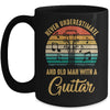 Never Underestimate An Old Man With A Guitar Player Vintage Mug Coffee Mug | Teecentury.com