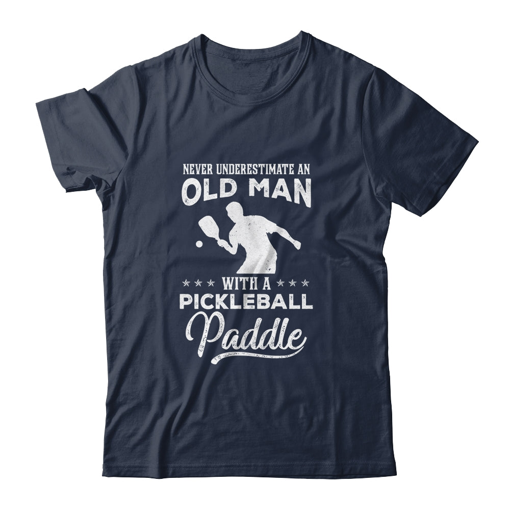 never underestimate an old man with a pickleball | meme gift box ...