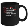 Nice Naughty Innocent Until Proven Guilty Christmas List Mug Coffee Mug | Teecentury.com