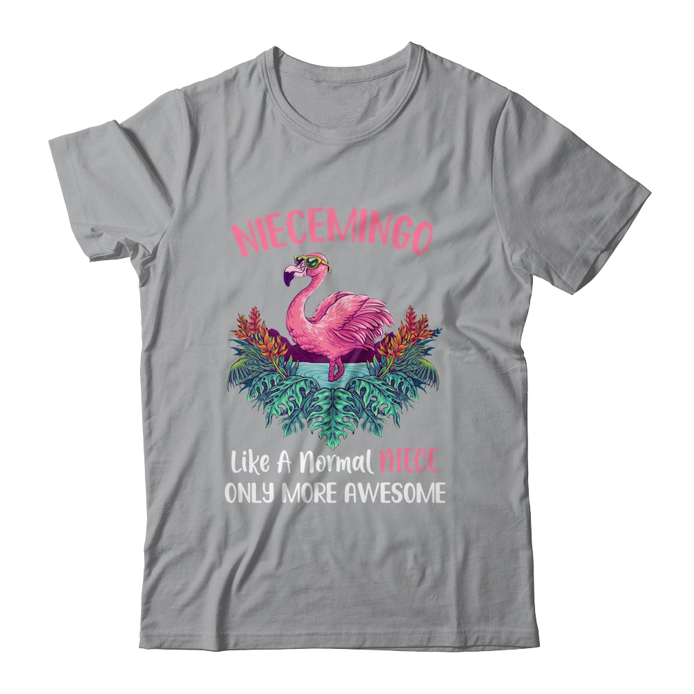 Niecemingo Like An Niece Only Awesome Floral Flamingo Gift T-Shirt & Hoodie | Teecentury.com