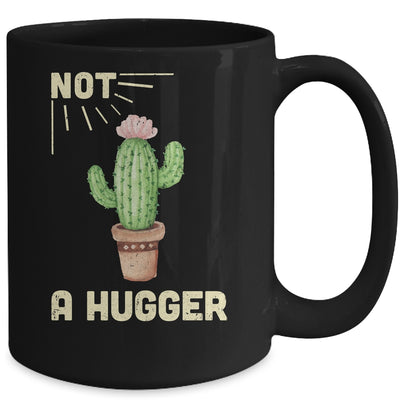 Not A Hugger Cactus Funny Vintage Sarcastic Mug Coffee Mug | Teecentury.com