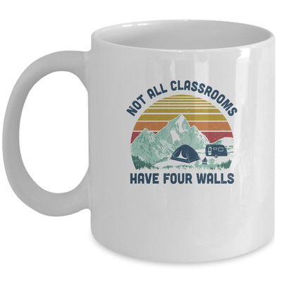 Not All Classrooms Have Four Walls Retro Homeschool Teacher Mug Coffee Mug | Teecentury.com
