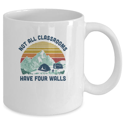 Not All Classrooms Have Four Walls Retro Homeschool Teacher Mug Coffee Mug | Teecentury.com