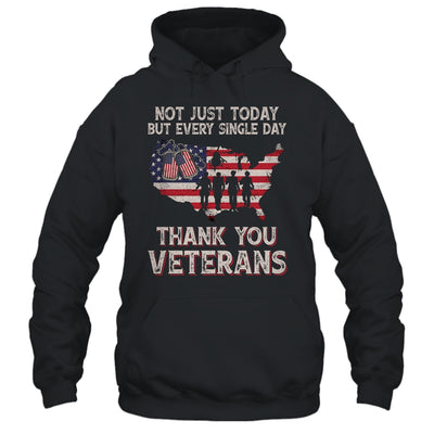 Not Just Today But Every Single Day Thank You Veterans Shirt & Hoodie | teecentury