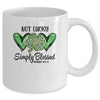 Not Lucky Just Blessed Leopard Shamrock St Patrick Day Irish Mug | teecentury