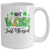 Not Lucky Just Blessed With Horseshoe St Patrick Day Mug Coffee Mug | Teecentury.com