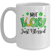 Not Lucky Just Blessed With Horseshoe St Patrick Day Mug Coffee Mug | Teecentury.com