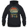 November 1948 Vintage 75 Years Old Retro 75th Birthday Shirt & Hoodie | teecentury