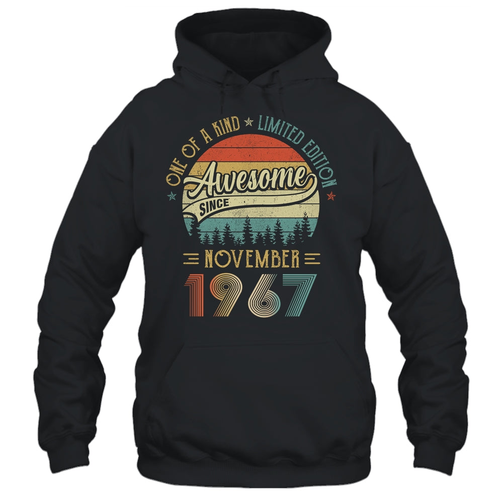 November 1967 Vintage 55 Years Old Retro 55th Birthday T-Shirt & Hoodie | Teecentury.com