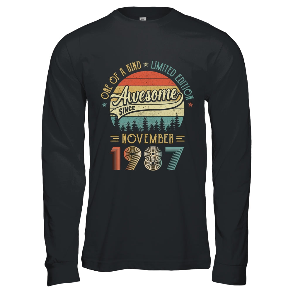 November 1987 Vintage 35 Years Old Retro 35th Birthday T-Shirt & Hoodie | Teecentury.com