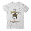 November Birthday Girl Queen Messy Bun Its My Birthday Leopard T-Shirt & Tank Top | Teecentury.com
