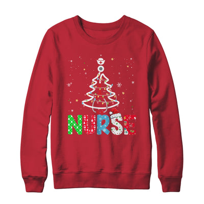 Nurse Christmas Tree Xmas Stethoscope RN LPN Nursing T-Shirt & Sweatshirt | Teecentury.com