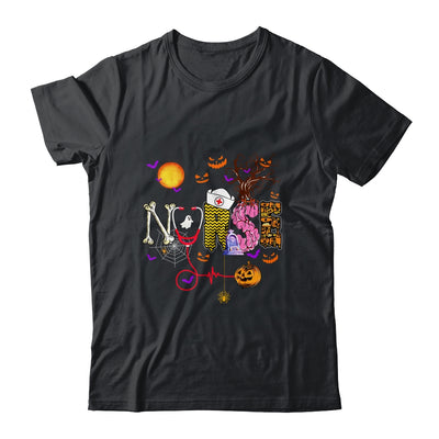 Nurse Funny Stethoscope Nurse Pumpkin Skull Lover Halloween T-Shirt & Hoodie | Teecentury.com