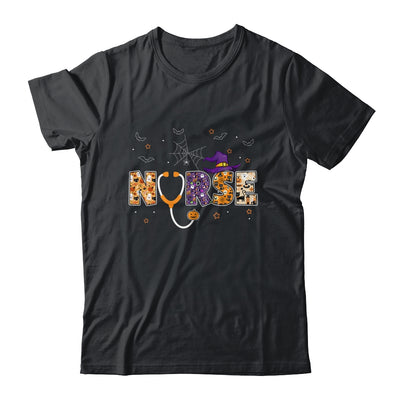 Nurse Halloween Gift With Pumpkin Boo Spider Witch Hat T-Shirt & Hoodie | Teecentury.com