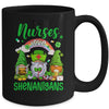 Nurse LOVE Shenanigans St Patricks Day Gnomes Shamrock Mug | teecentury