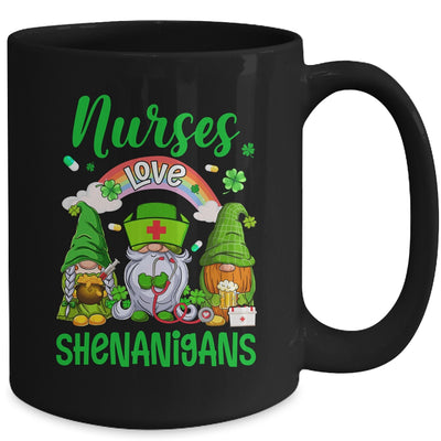 Nurse LOVE Shenanigans St Patricks Day Gnomes Shamrock Mug | teecentury
