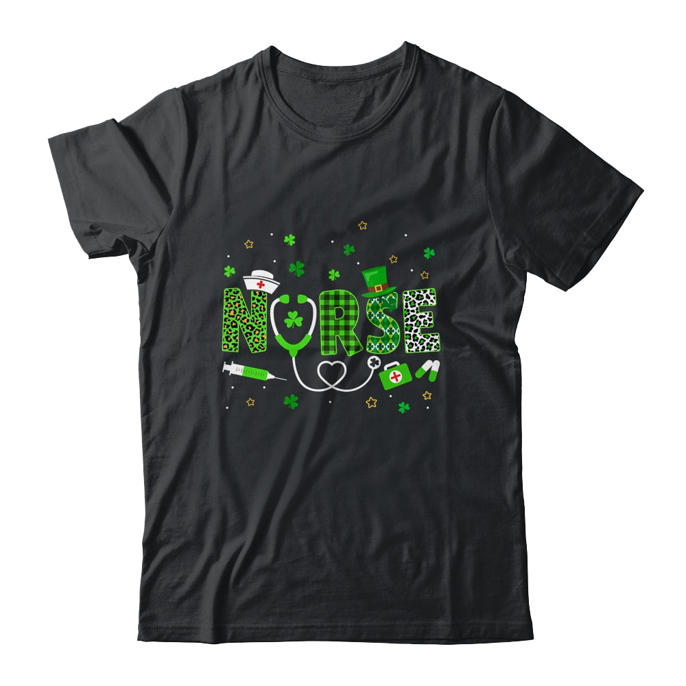 Nurse St Patrick's Day Lucky Nurse Shamrock Love Nurse Life Shirt & Tank Top | teecentury