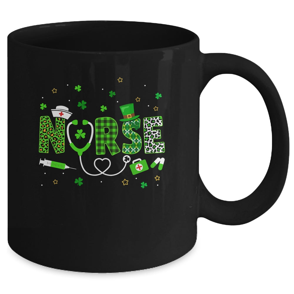 Nurse St Patrick's Day Lucky Nurse Shamrock Love Nurse Life Mug | teecentury