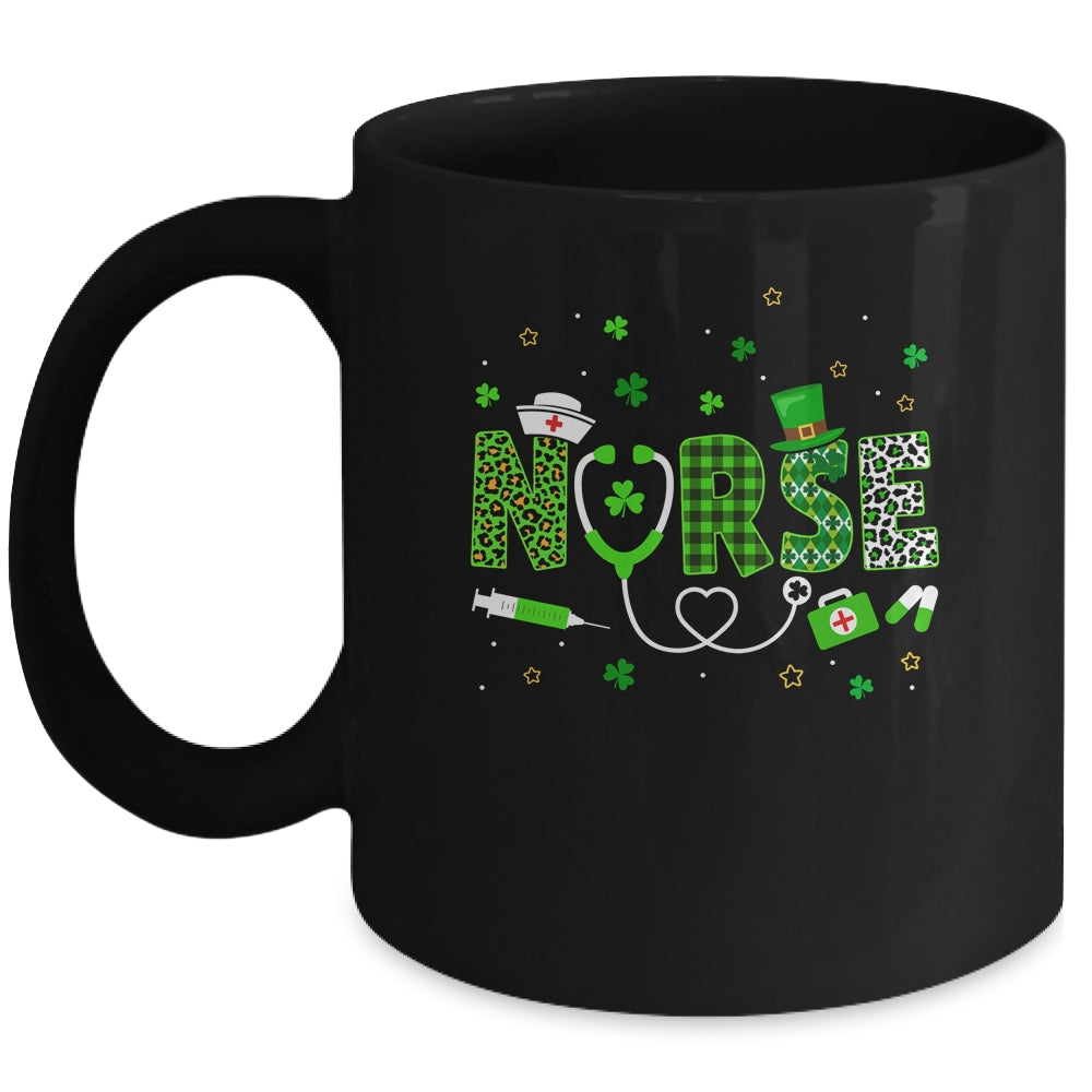 Nurse St Patrick's Day Lucky Nurse Shamrock Love Nurse Life Mug | teecentury