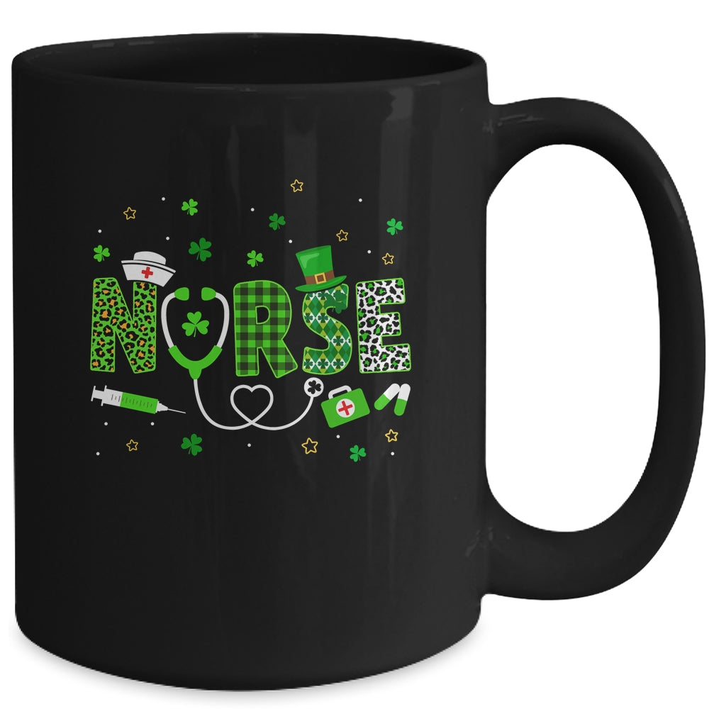 Nurse St Patrick's Day Lucky Nurse Shamrock Love Nurse Life Mug | teecentury