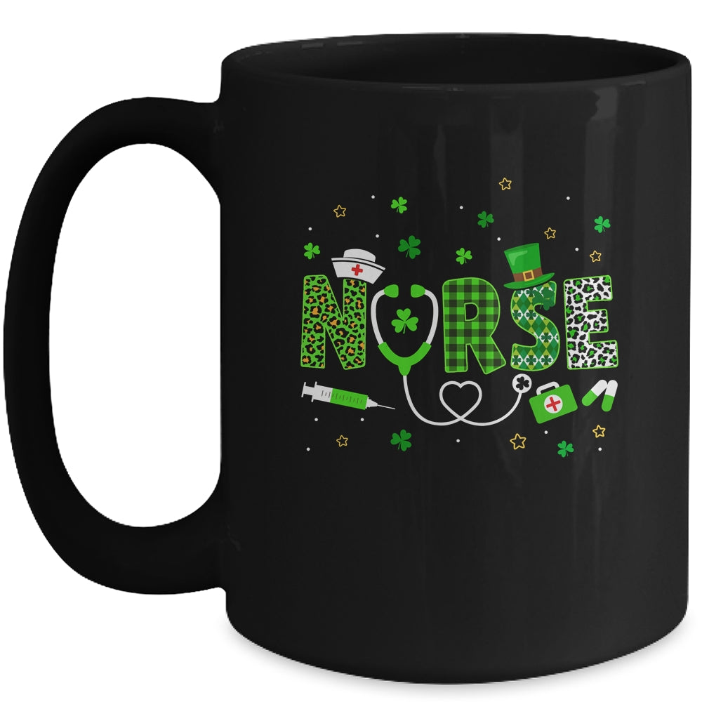 Nurse St Patrick's Day Lucky Nurse Shamrock Love Nurse Life Mug | teecentury