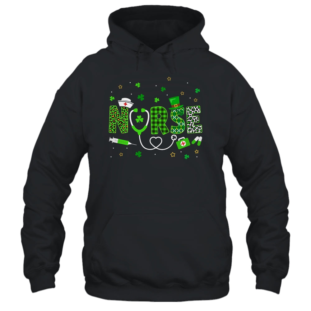 Nurse St Patrick's Day Lucky Nurse Shamrock Love Nurse Life Shirt & Tank Top | teecentury