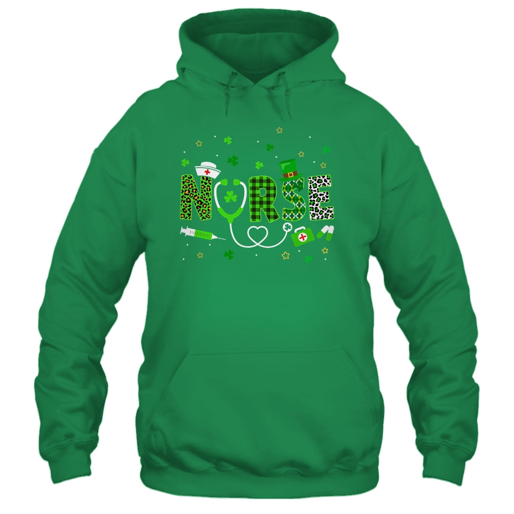 Nurse St Patrick's Day Lucky Nurse Shamrock Love Nurse Life Shirt & Tank Top | teecentury