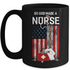 Nurse Usa Flag So God Made A Nursing Leopard Mug Coffee Mug | Teecentury.com