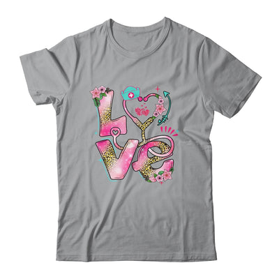 Nurse Valentines Day Heart Stethoscope Cute Love Nursing Shirt & Tank Top | teecentury