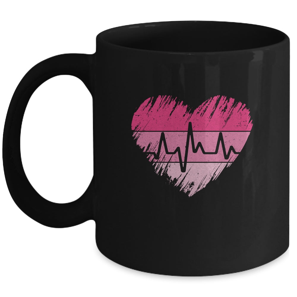 Nurse Valentines Day Heart Stethoscope Love Nursing Mug Mug | teecentury