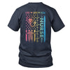 Nurse Week Nursing Nurse Heart Flag American Live Love Heal Shirt & Hoodie | teecentury