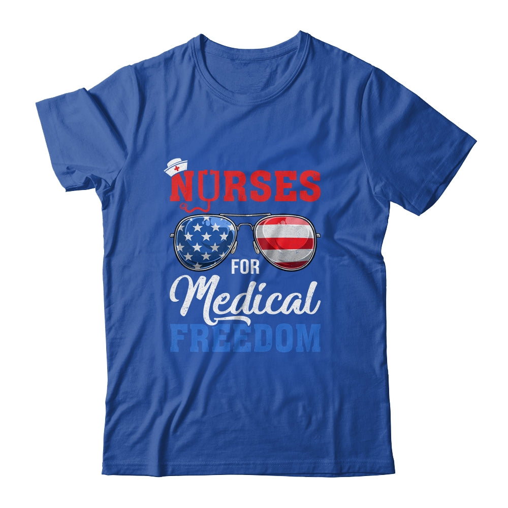 Nurses For Medical Freedom American Flag T-Shirt & Hoodie | Teecentury.com