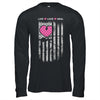 Nursing Nurse Heart Flag American Live Love Heal T-Shirt & Hoodie | Teecentury.com