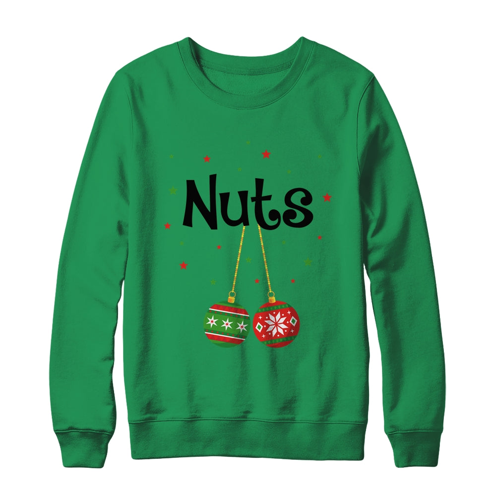 Nuts Chestnuts Couple Costume Christmas Ornament Shirt