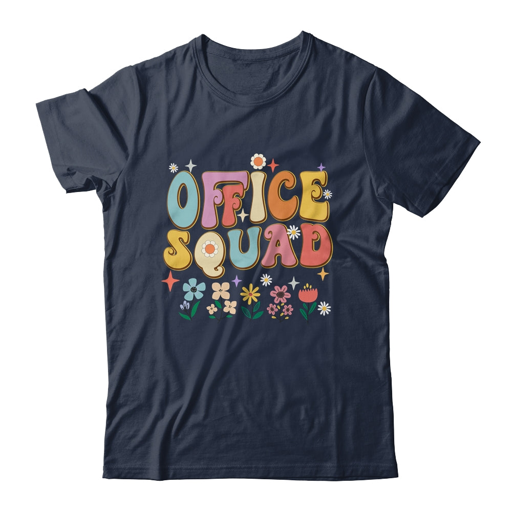 Office Squad Groovy Happy Flower Retro Shirt & Hoodie | teecentury