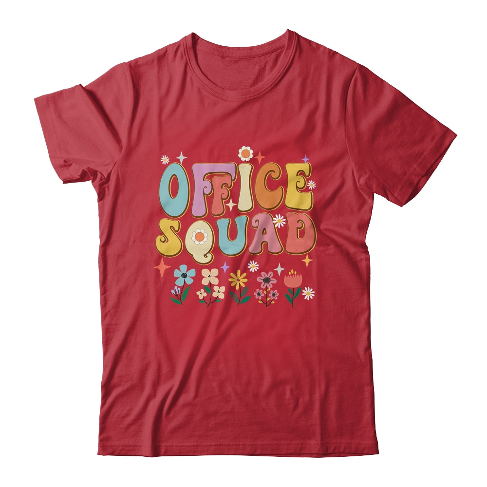 Office Squad Groovy Happy Flower Retro Shirt & Hoodie | teecentury