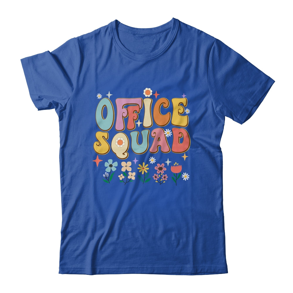 Office Squad Groovy Happy Flower Retro Shirt & Hoodie | teecentury
