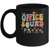 Office Squad Groovy Happy Flower Retro Mug | teecentury