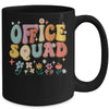Office Squad Groovy Happy Flower Retro Mug | teecentury