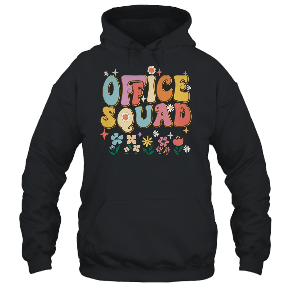 Office Squad Groovy Happy Flower Retro Shirt & Hoodie | teecentury
