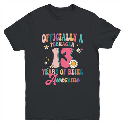 Officially Teenager 13 Years Of Being Awesome 13th Birthday Youth Shirt | teecentury