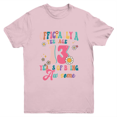 Officially Teenager 13 Years Of Being Awesome 13th Birthday Youth Shirt | teecentury